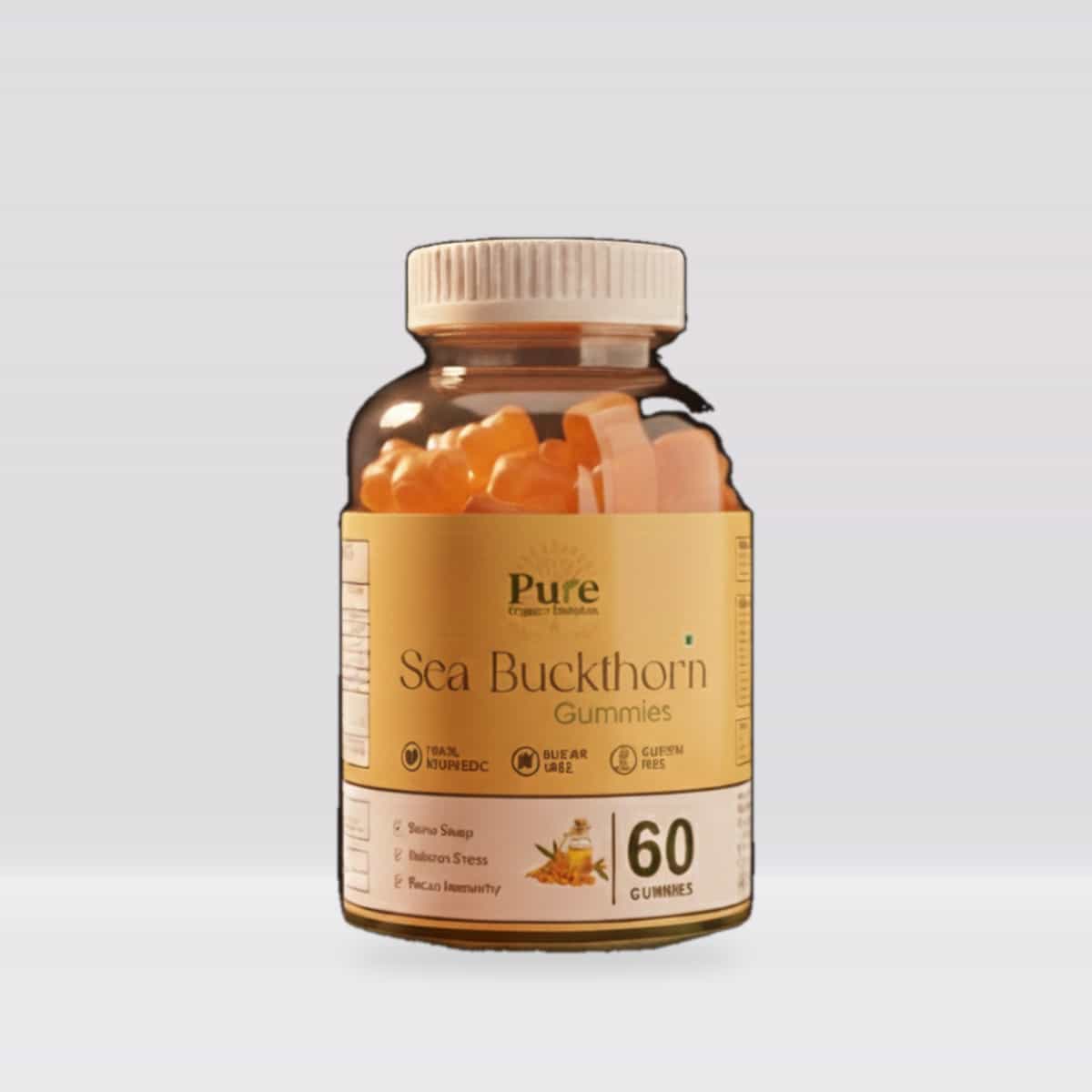 Pure Organics Australia Sea Buckthorn Gummies 60 Gummies