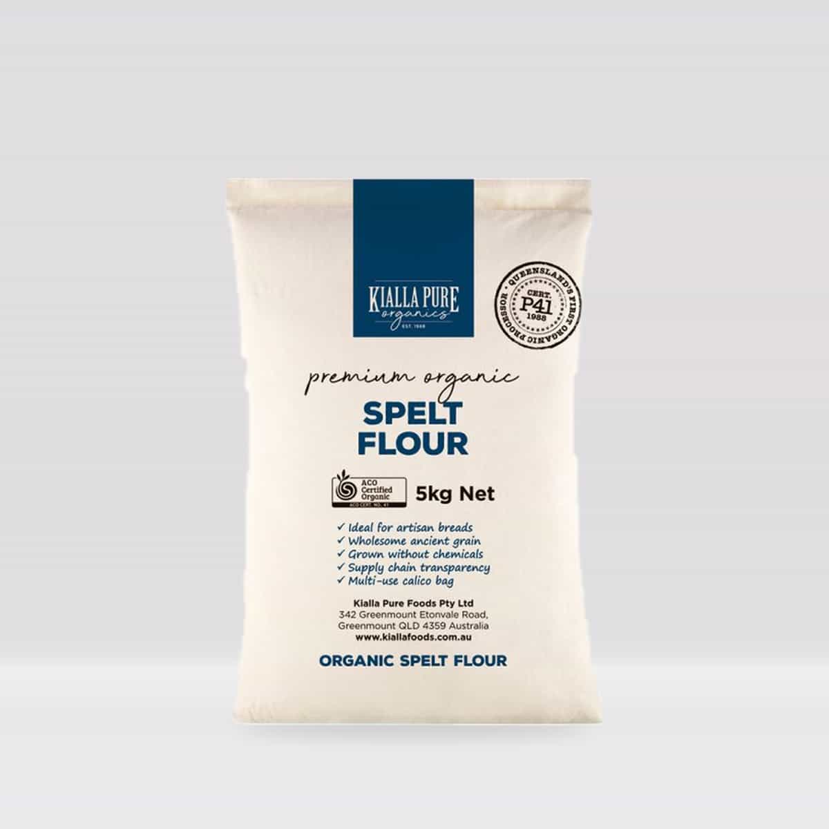 Kialla Pure Foods Organic Spelt Flour 5kg