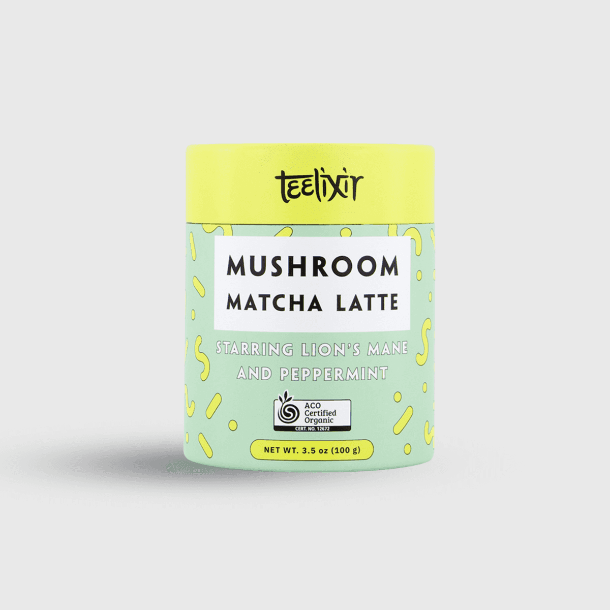 Teelixir Mushroom Matcha Latte with Lion's Mane