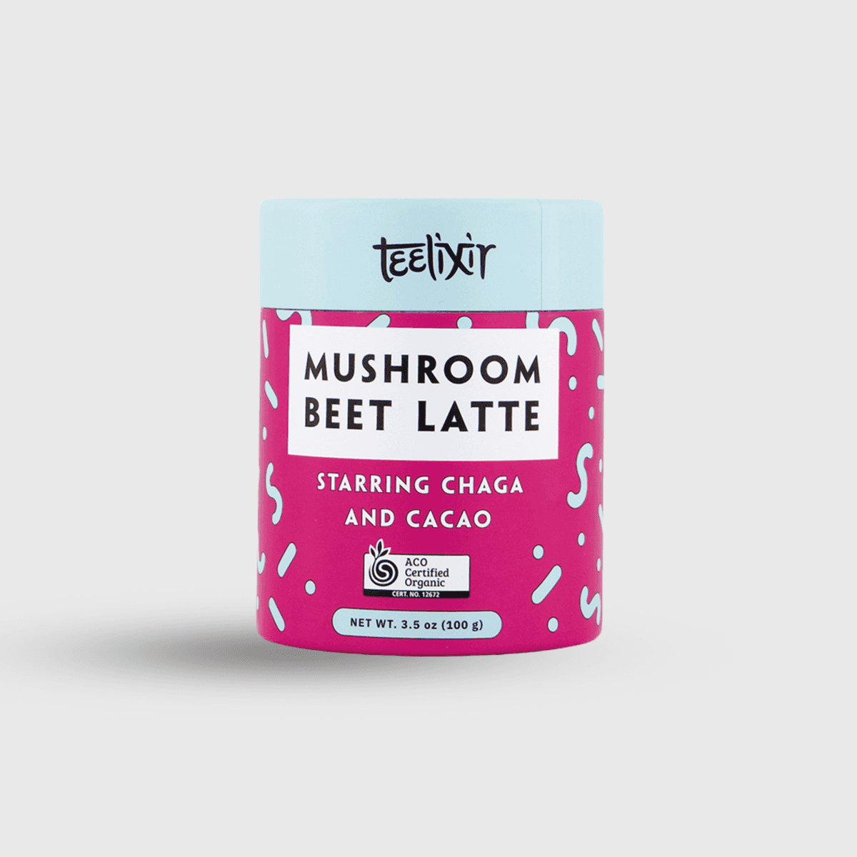 Teelixir Mushroom Beet Latte with Chaga