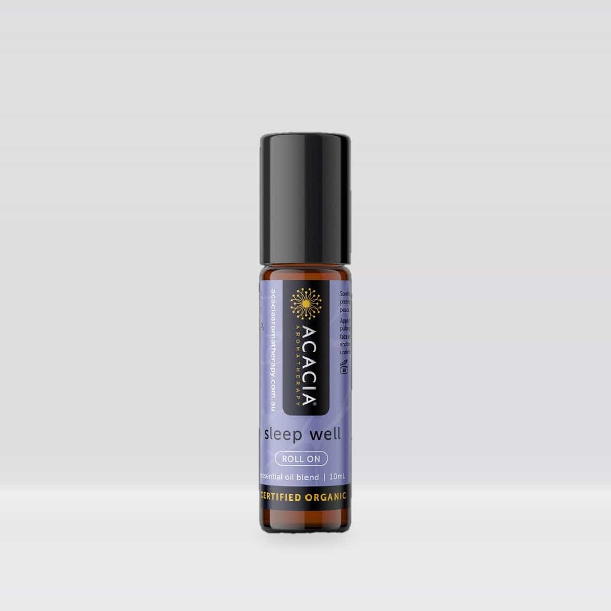 Acacia AromaTherapy Sleep Well Certified Organic Essential Oil Rollon 10ml