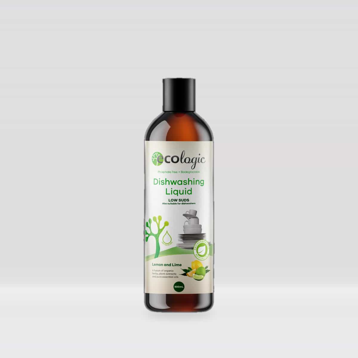 EcoLogic Lemon & Lime Dishwashing Liquid 500ml
