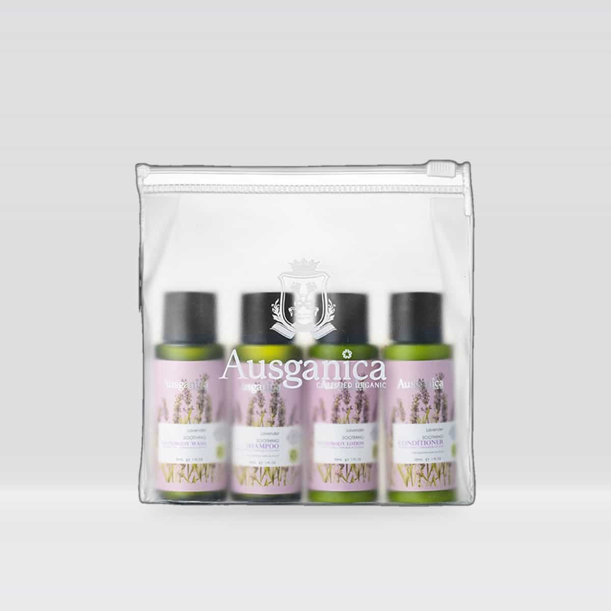 Ausganica Lavender Hair & Body Travel Kit 4-In-1