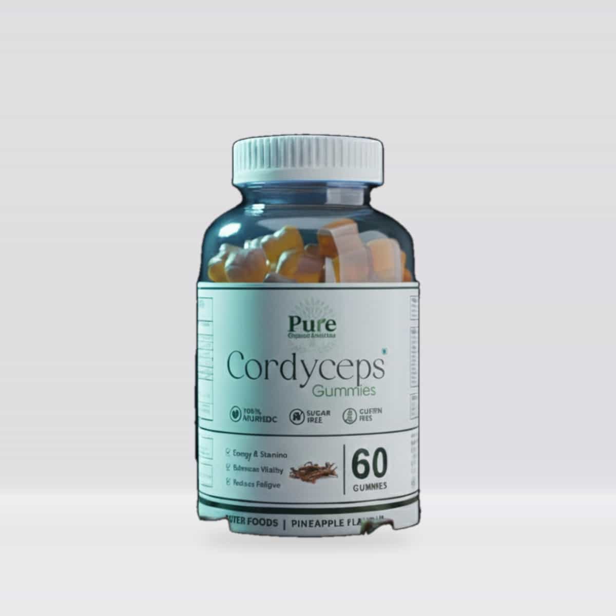 Pure Organics Australia Cordyceps Gummies 60 Gummies