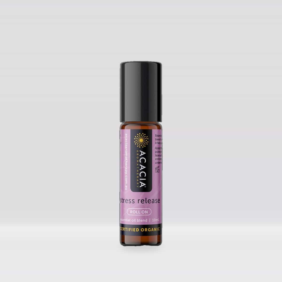 Acacia AromaTherapy Stress Release Certified Organic Essential Oil Rollon 10ml