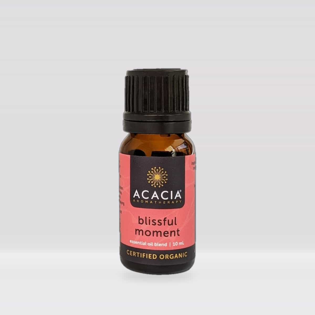 Acacia AromaTherapy Blissful Moment Certified Organic Essential Oil Blend 10ml