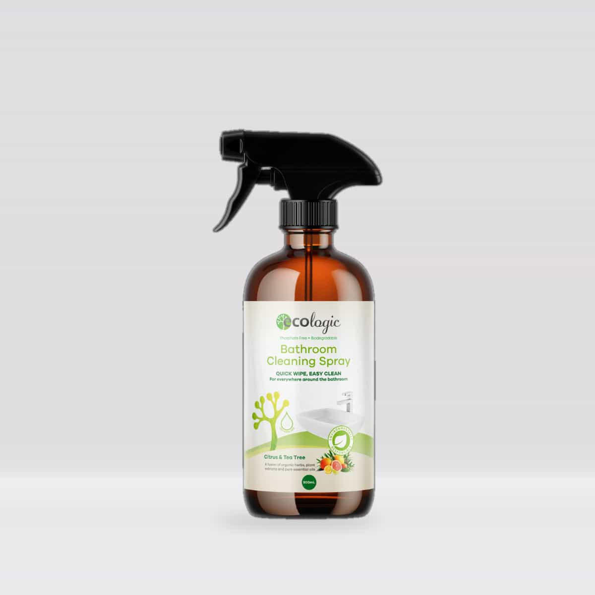 ECOLogic Citrus & Tea Tree Bathroom Cleaning Spray 500ml