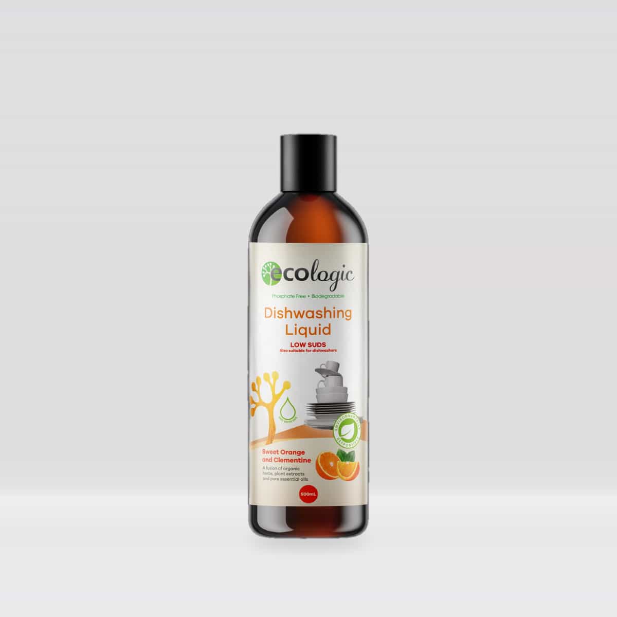 EcoLogic Sweet Orange & Clementine Dishwashing Liquid 500ml
