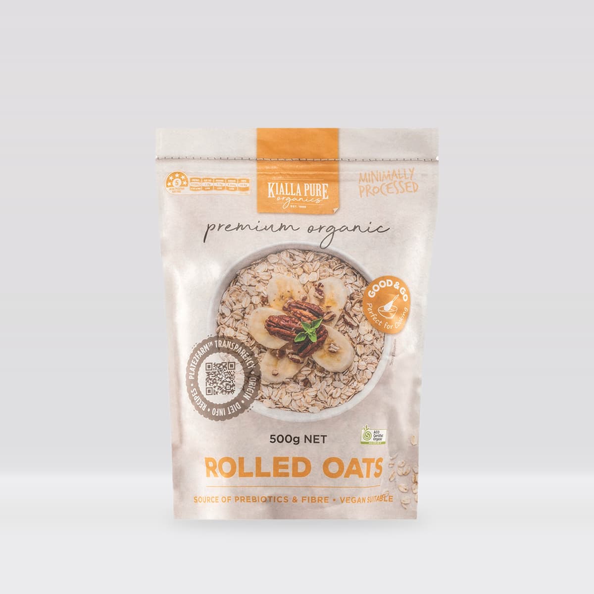 Organic Rolled Oats 500g – Short Dated (Best Before Dec 2026)