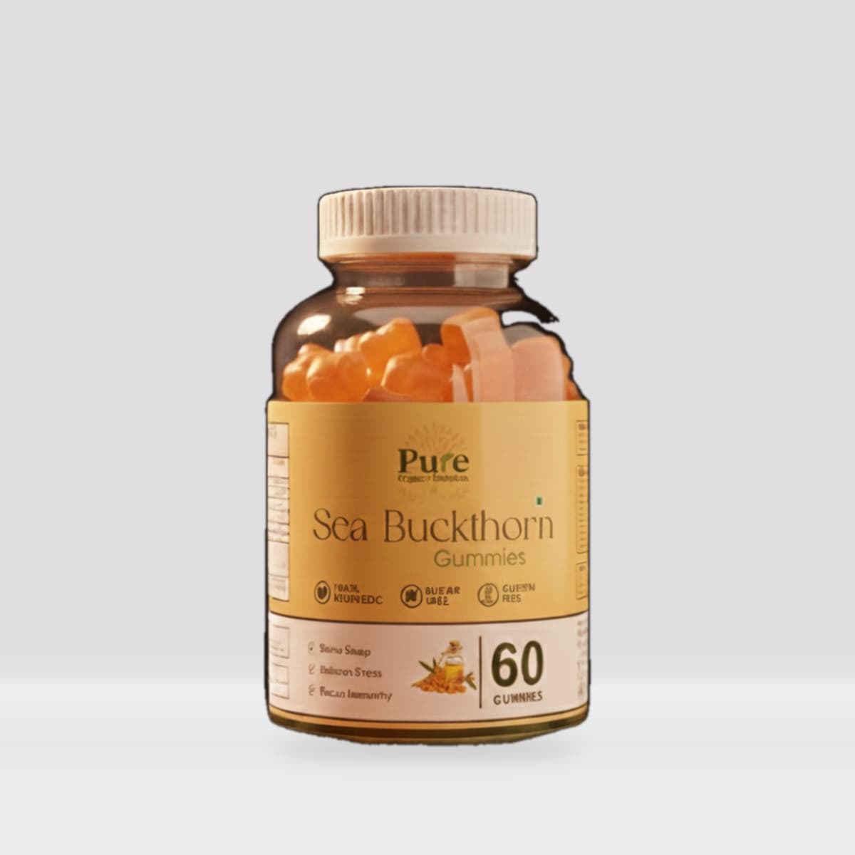 Pure Organics Australia Sea Buckthorn Gummies 60 Gummies