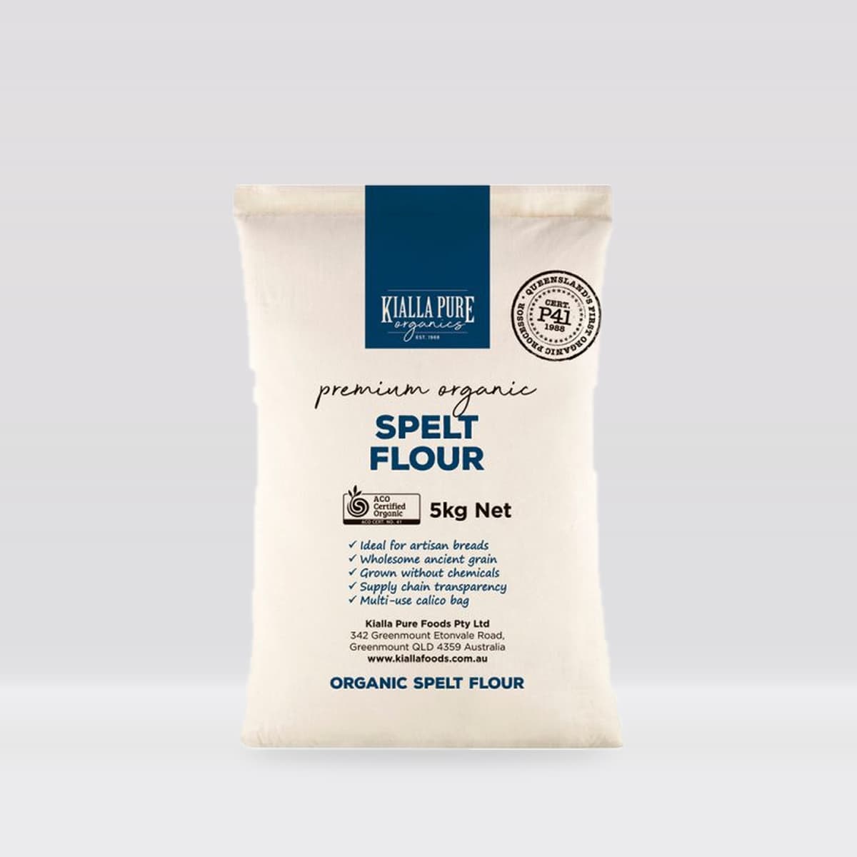 Kialla Pure Foods Organic Spelt Flour 5kg