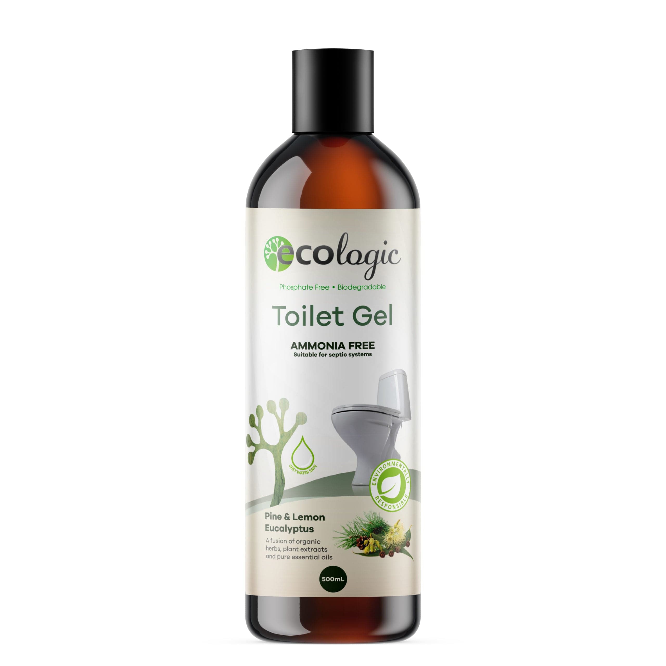 ECOLogic Pine & Lemon Eucalyptus Toilet Cleaning Gel 500ml