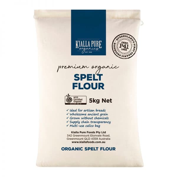 Kialla Pure Foods Organic Spelt Flour 5kg