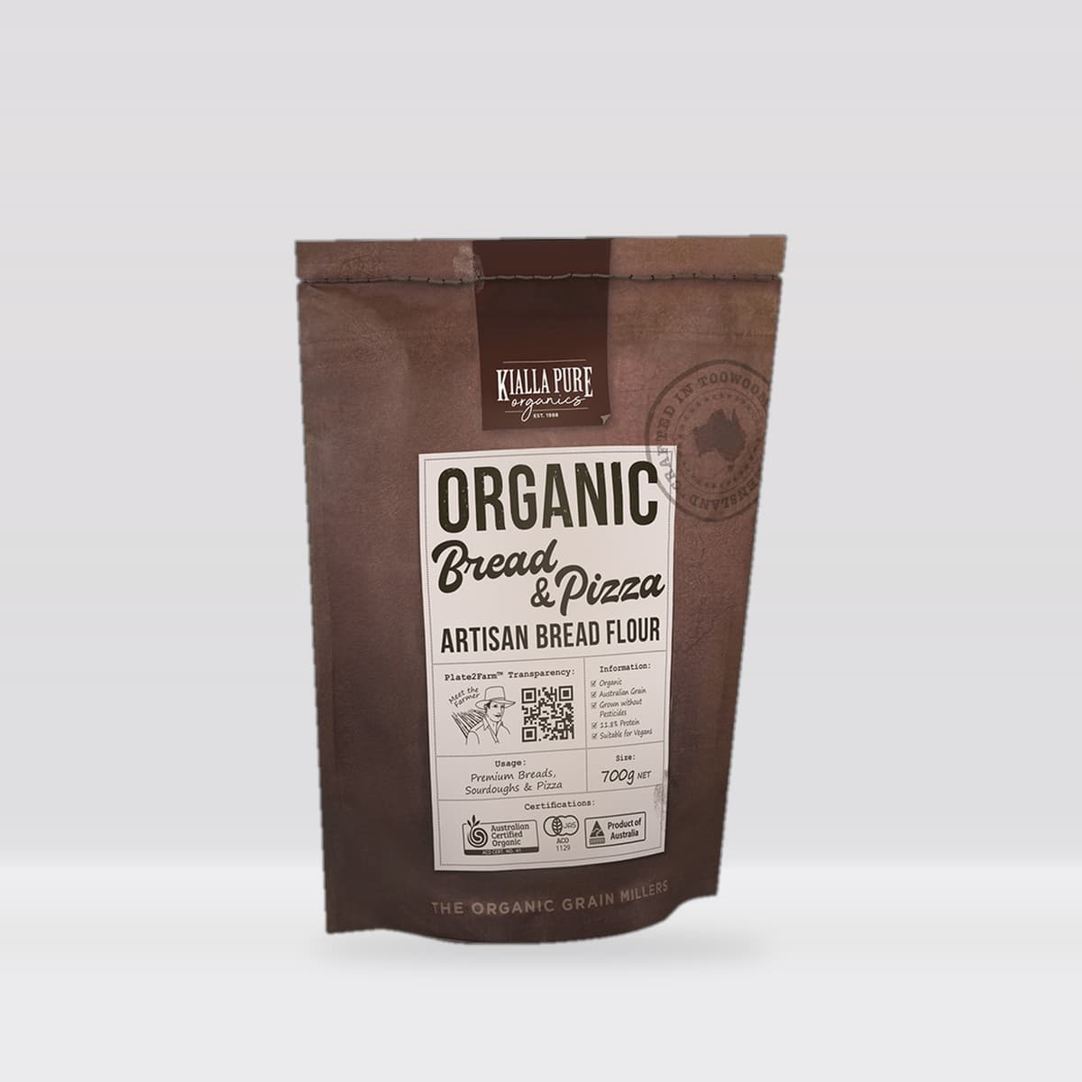 Kialla Pure Foods Organic Bread and Pizza Flour 700g