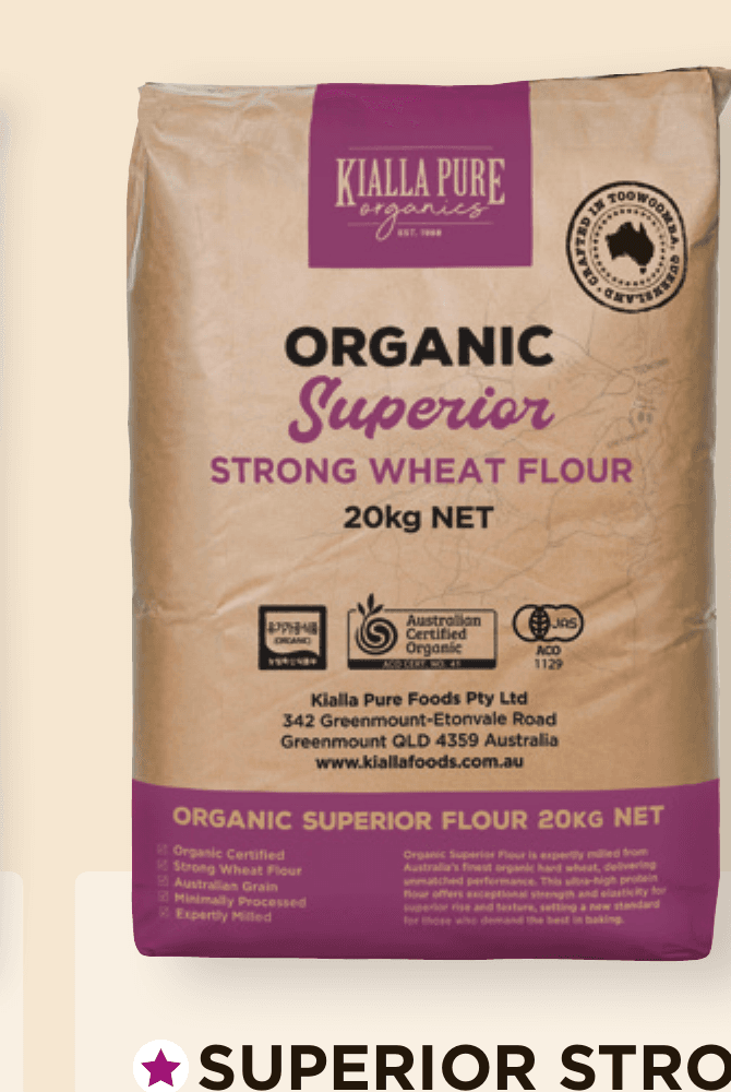 Kialla Pure Foods Organic Superior Flour 20kg