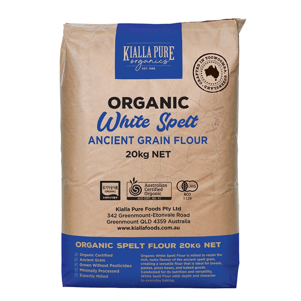 Kialla Pure Foods Organic Spelt Flour 20kg (White)
