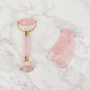 White Lotus Double Headed Rose Quartz Roller - thumbnail 3