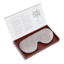 White Lotus 100% Pure Silk Eye Mask - Pearl Grey - thumbnail 1