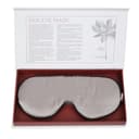 White Lotus 100% Pure Silk Eye Mask - Pearl Grey - thumbnail 2
