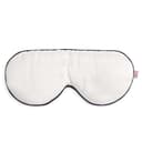 White Lotus 100% Pure Silk Eye Mask - White - thumbnail 4