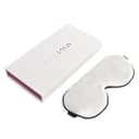 White Lotus 100% Pure Silk Eye Mask - White - thumbnail 5