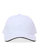 White Lotus Pure Silk Lined Sports Cap - White - thumbnail 1