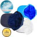 White Lotus Pure Silk Lined Sports Cap - White - thumbnail 5