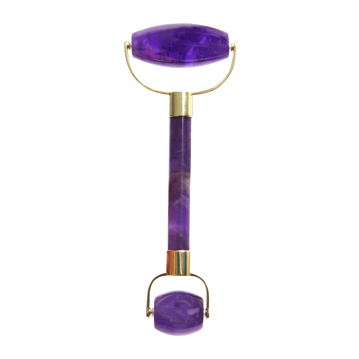 White Lotus Double Headed Amethyst Roller