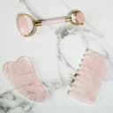 White Lotus Double Headed Rose Quartz Roller - thumbnail 4