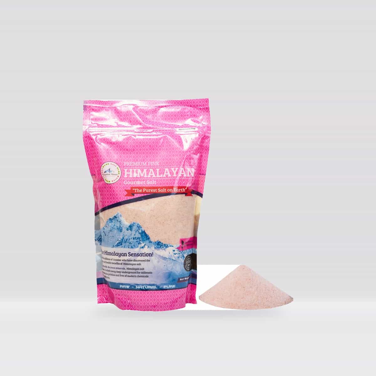 Crystal Mines Pink Himalayan Fine Cooking Salt 1kg
