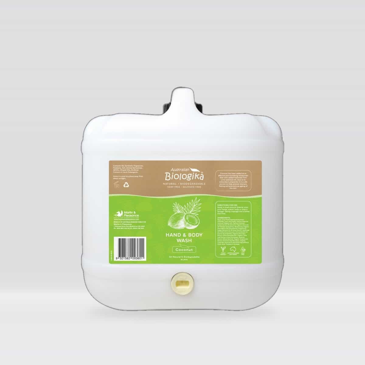 Biologika Coconut Hand & Body Wash Bulk 15L