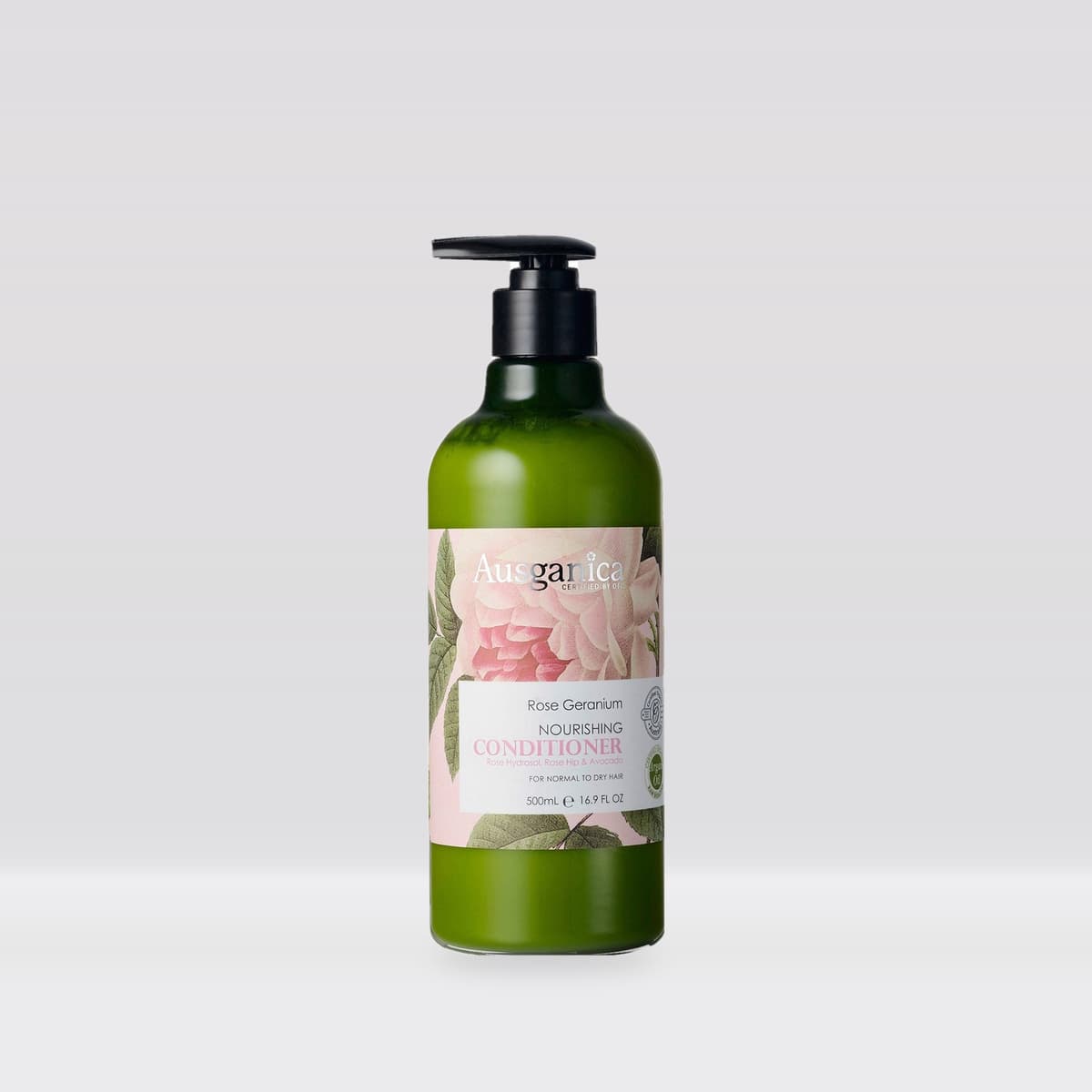 Ausganica Certified Organic Rose Geranium Nourishing Conditioner 500ml – Short Dated (Best Before Mar 2027)