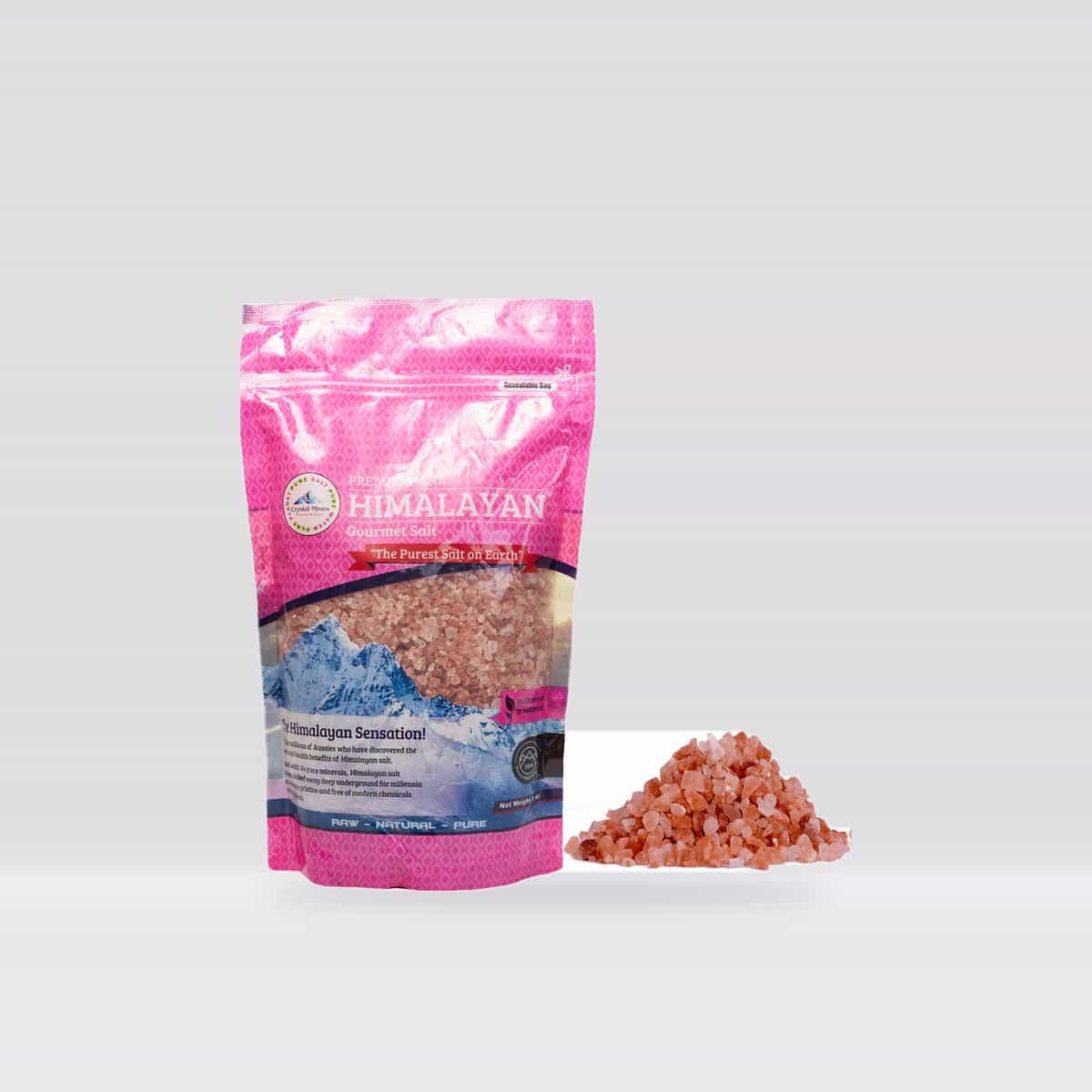 Crystal Mines Pink Himalayan Coarse Cooking Salt 1kg