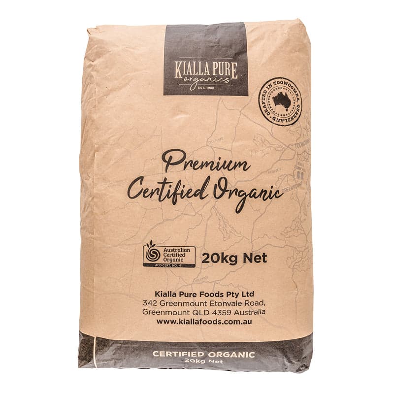 Kialla Pure Foods Organic Unbleached Self Raising Flour 20kg