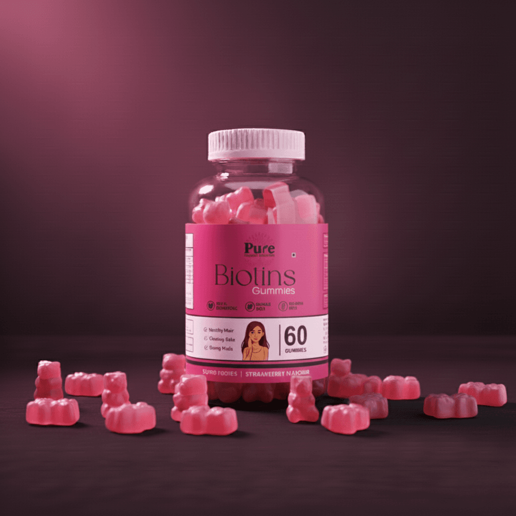 Pure Organics Australia Biotin Gummies 60 Gummies