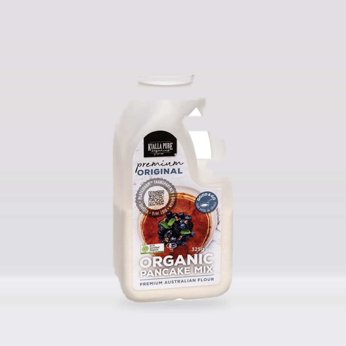 Kialla Pure Foods Organic Pancake Mix Original 325g – Short Dated (Best Before Jan 2027)
