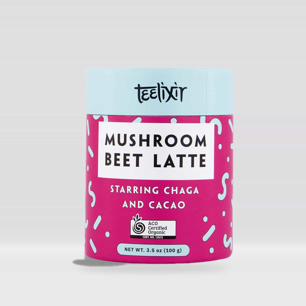 Teelixir Mushroom Beet Latte with Chaga