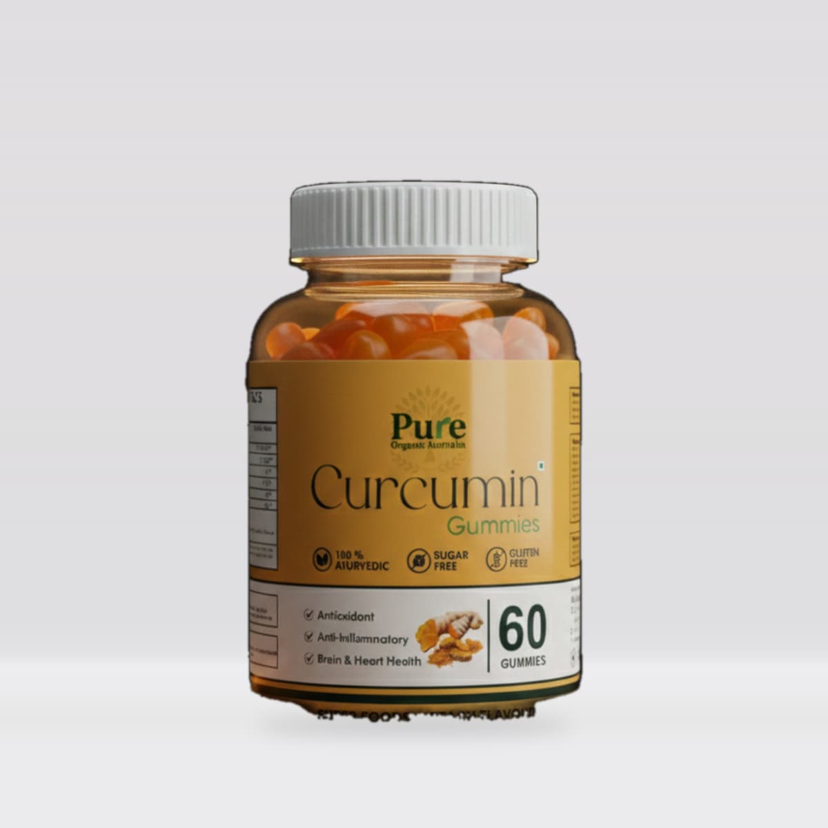 Pure Organics Australia Curcumin Gummies 60 Gummies