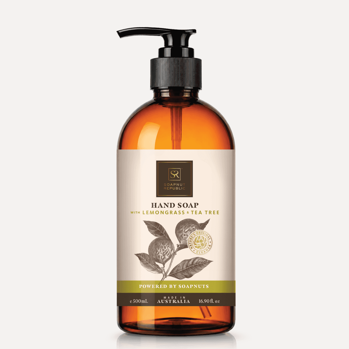 Soapnut Republic Hand Soap (Lemongrass & Tea Tree) 500ml
