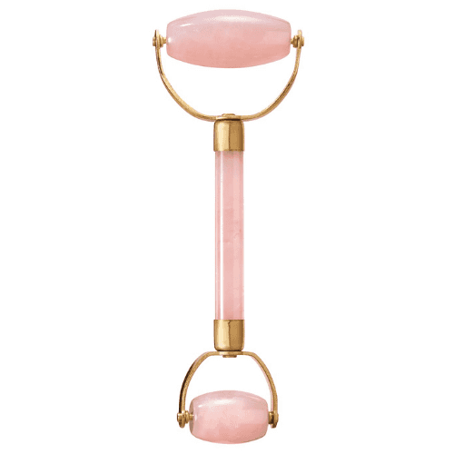 White Lotus Beauty White Lotus Double Headed Rose Quartz Roller