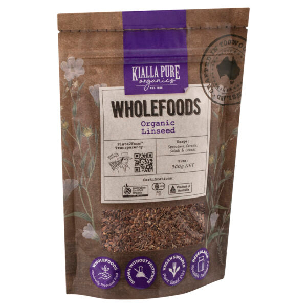 Kialla Pure Foods Organic Linseed 300g