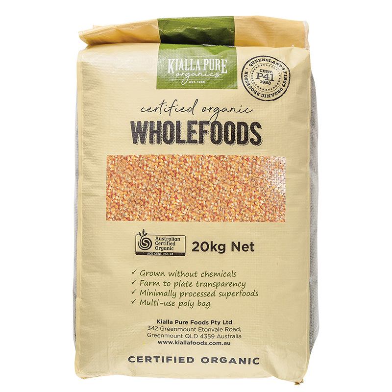 Kialla Pure Foods Organic Popping Corn 20kg