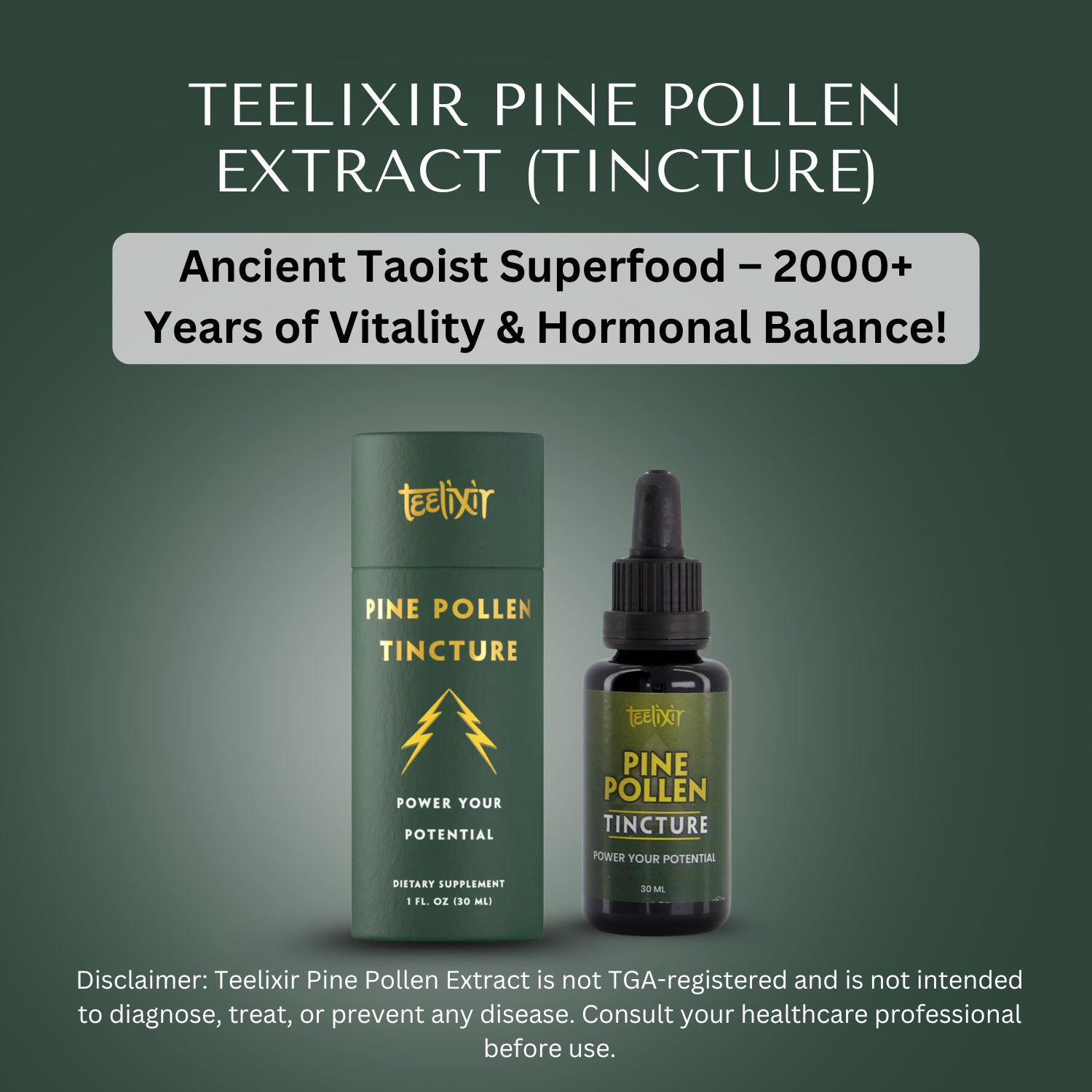 Teelixir Pine Pollen Extract Tincture 30ml
