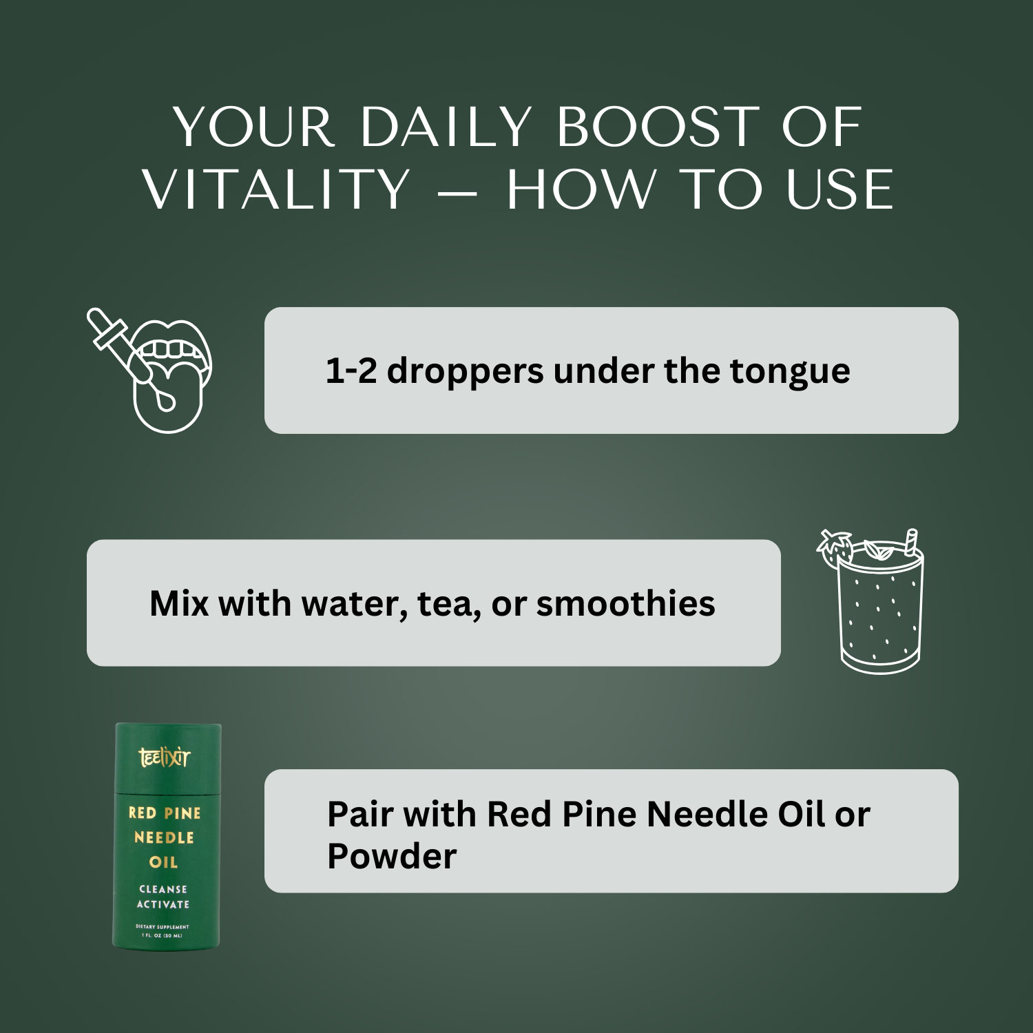 Teelixir Pine Pollen Extract Tincture 30ml