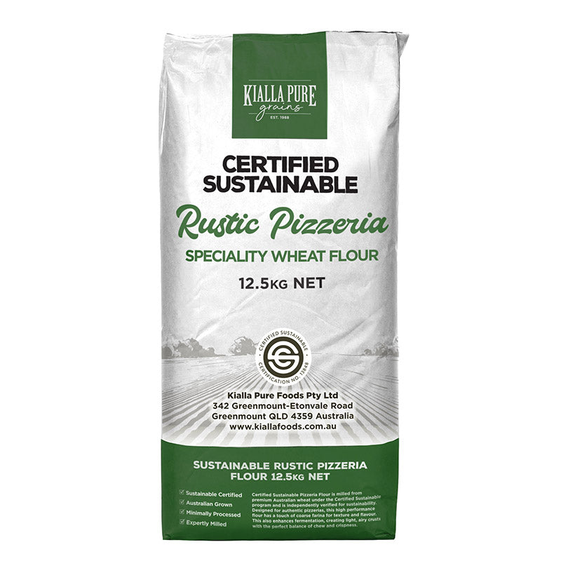 Kialla Pure Foods Organic Sustainable Rustic Pizzeria Flour 12.5kg