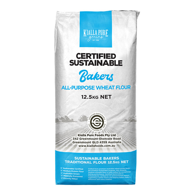 Kialla Pure Foods Organic Sustainable Bakers Traditional Flour 12.5kg