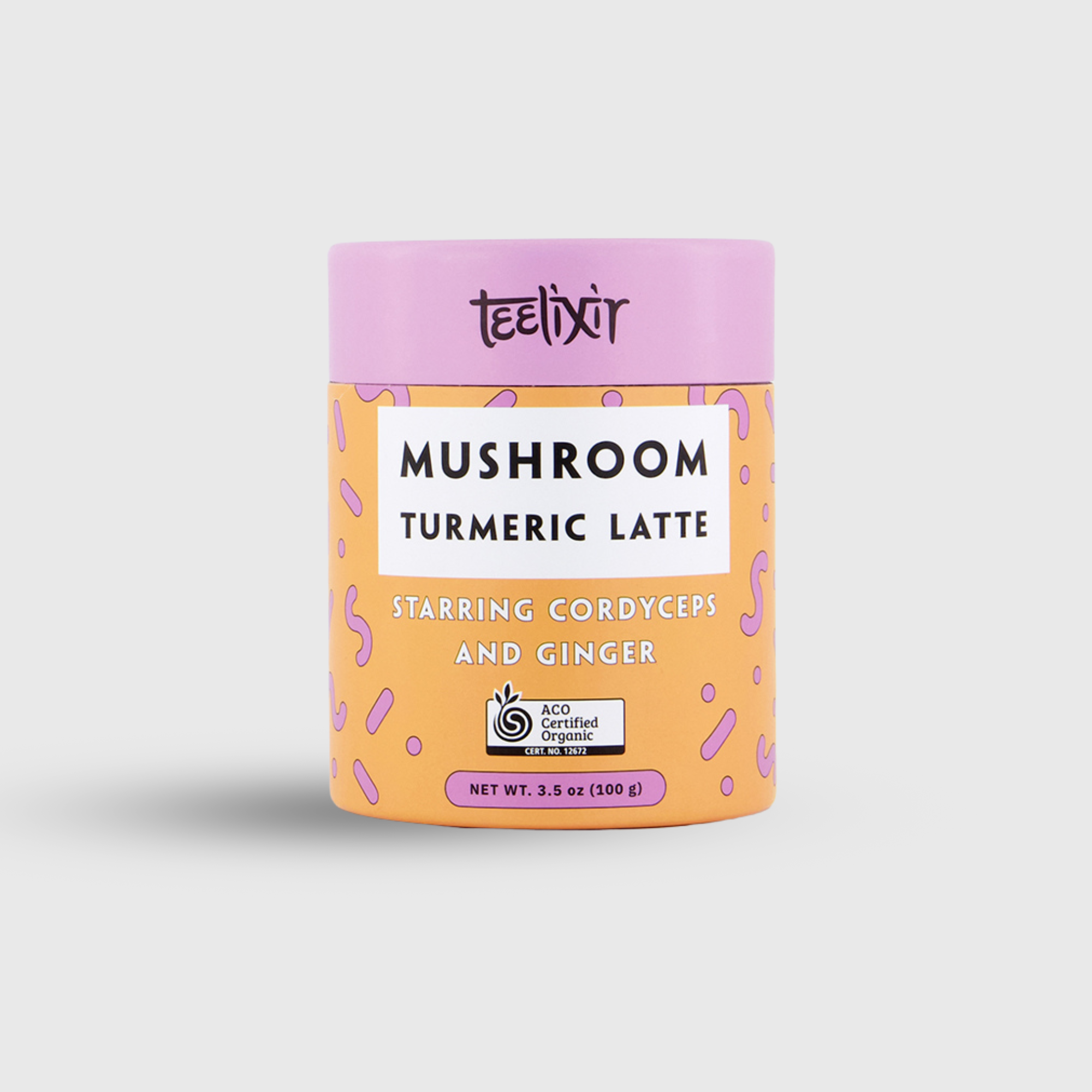Teelixir Mushroom Turmeric Latte Mix with Cordyceps