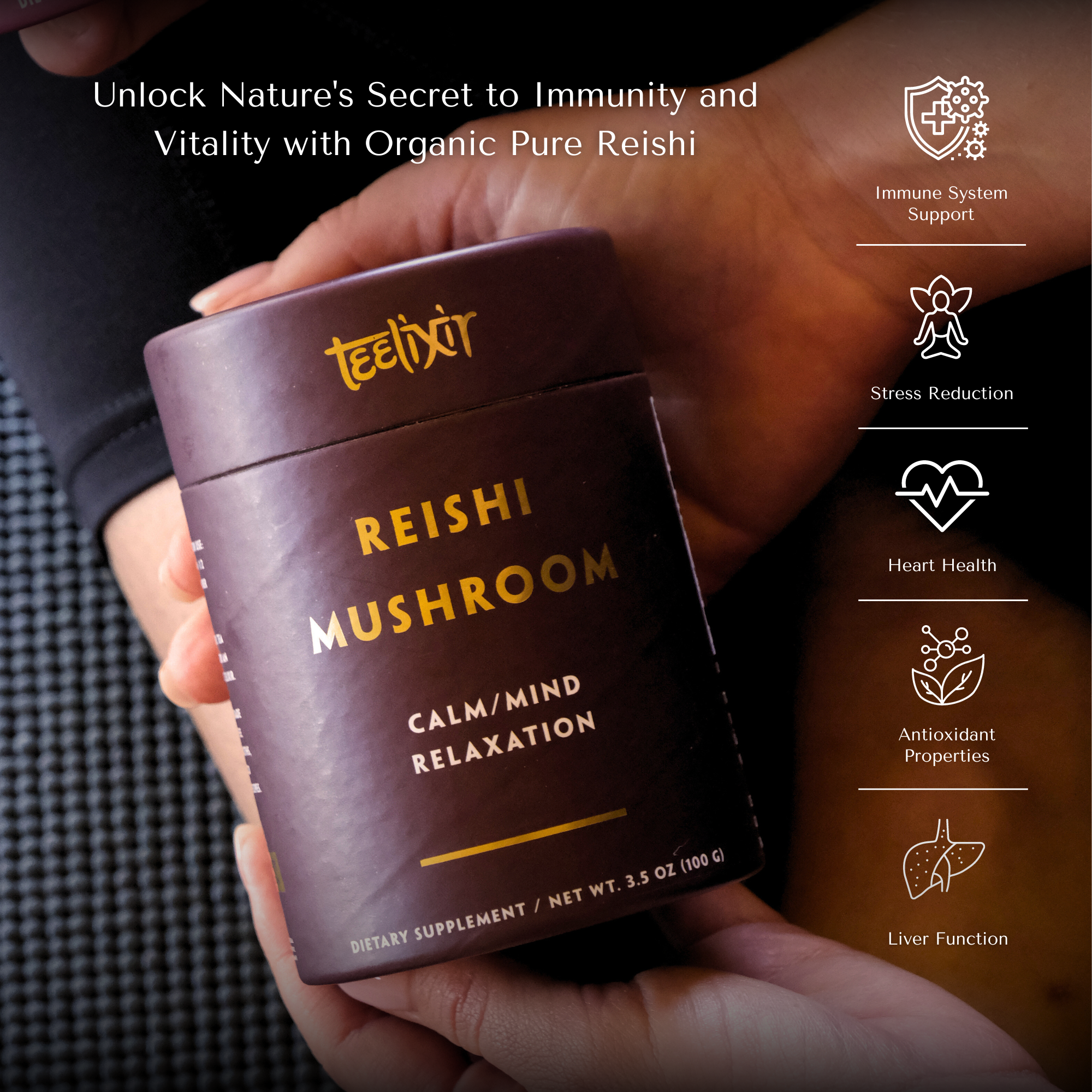 Teelixir Organic Reishi Mushroom 100g