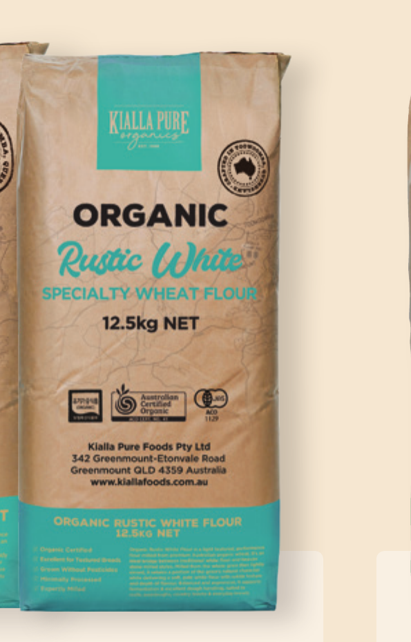Kialla Pure Foods Organic Rustic White Flour 12.5kg