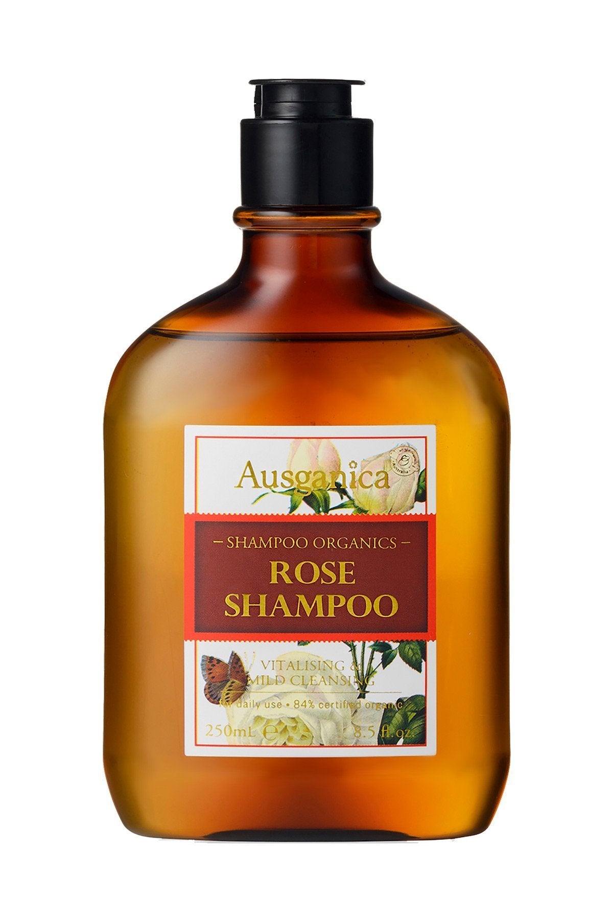 Ausganica Certified Organic Rose Shampoo 250ml